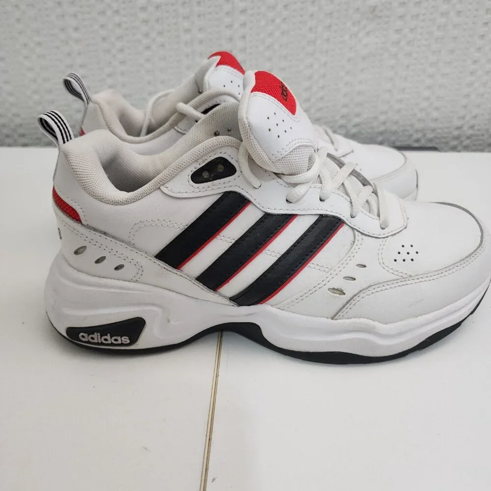 adidas Men's White and Red Strutter Chunky Sneaker Shoes Size 7